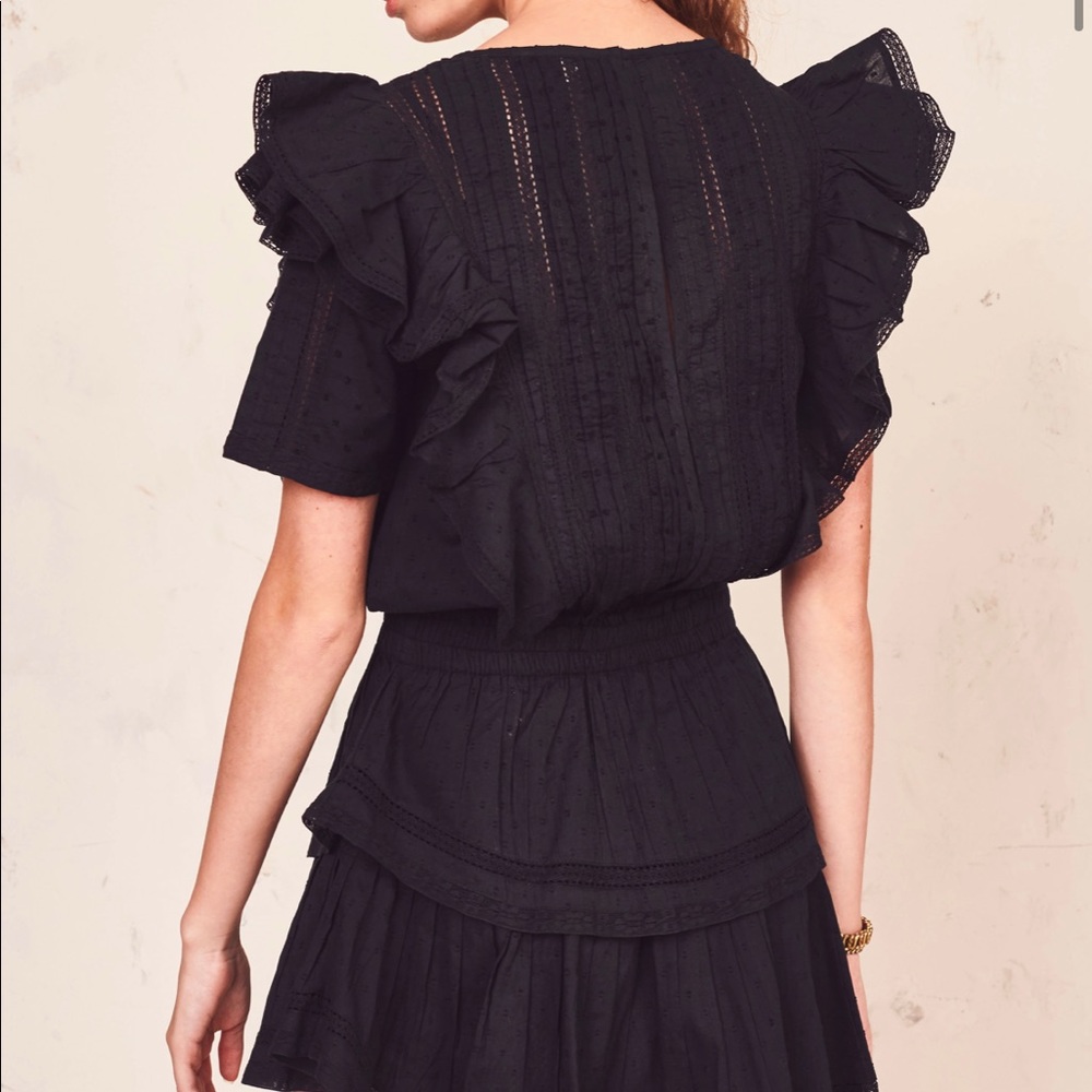 LoveShackFancy Natasha dress. Black size small.
